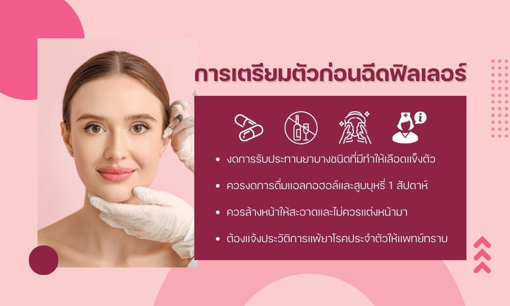 การเตรียมตัวก่อนฉีดฟิลเลอร์