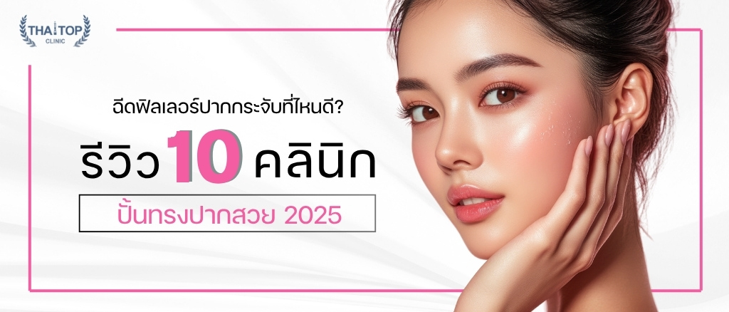 ฉีดฟิลเลอร์ปากกระจับที่ไหนดี รีวิวคลินิกปั้นทรงปากสวย