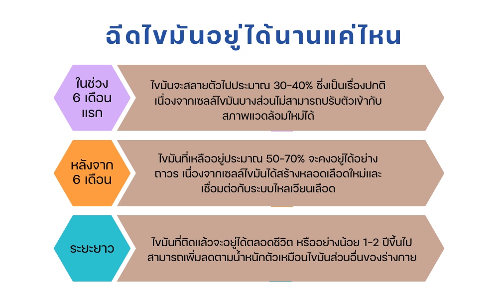 ฉีดไขมันอยู่ได้นานแค่ไหน