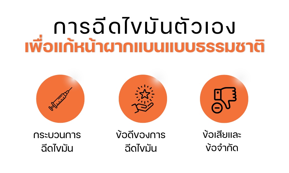 การฉีดไขมันตัวเองเพื่อแก้หน้าผากแบน