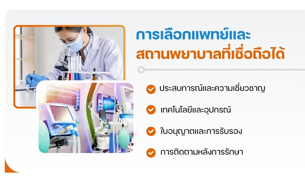 การเลือกแพทย์และสถานพยาบาลที่เชื่อถือได้