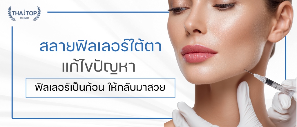 สลายฟิลเลอร์ใต้ตา แก้ไขปัญหาฟิลเลอร์เป็นก้อน ให้กลับมาสวย