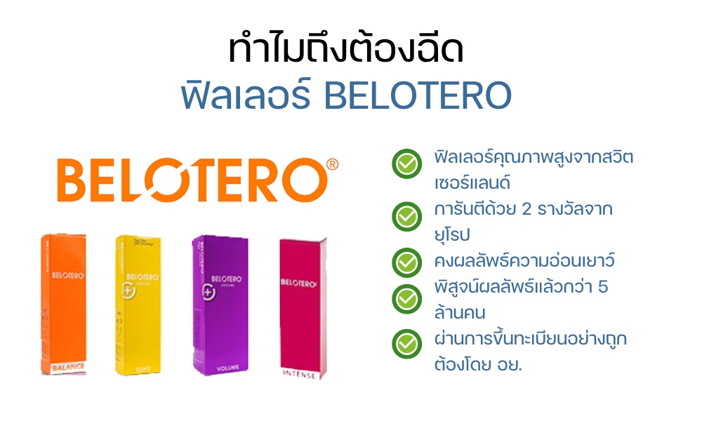 ทำไมถึงต้องฉีด ฟิลเลอร์ Belotero