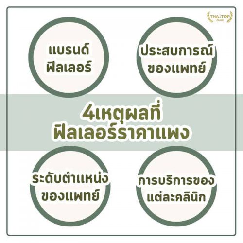 ฟิลเลอร์ราคา